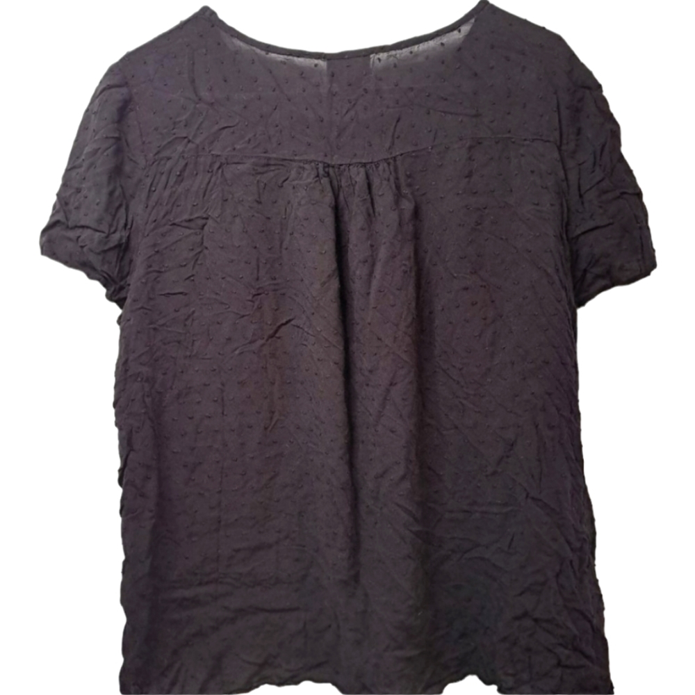 Jaclyn Smith Black Embroidered Blouse Plus Size XXL - Picture 3 of 7